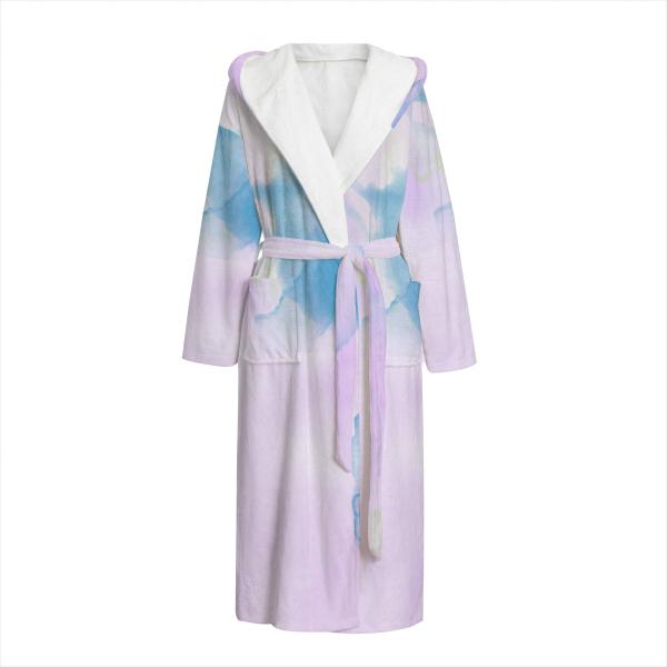 Bunter Bademantel Itchy aus Flanell – flauschig & farbenfroh, Größen S–2XL